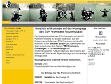 Tablet Screenshot of frauenfussball.tsv-frommern.de