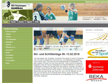 Tablet Screenshot of handball.tsv-frommern.de